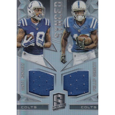 2016 Panini Spectra Synced Swatches #10 Donte Moncrief/Phillip Dorsett/199