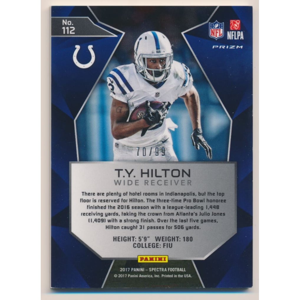 2017 Panini Spectra #112 T.Y. Hilton