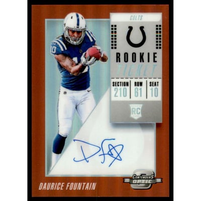 2018 Panini Contenders Optic Red #137 Daurice Fountain AU/199