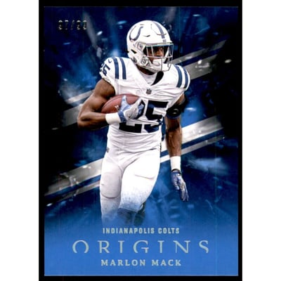2018 Panini Origins Blue #57 Marlon Mack