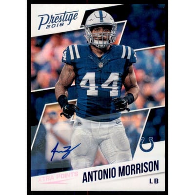 2018 Prestige Veteran Signatures Xtra Points Blue #127 Antonio Morrison