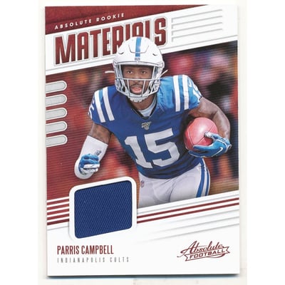 2019 Absolute Absolute Rookie Materials #34 Parris Campbell