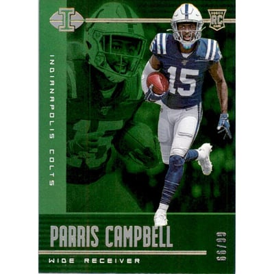 2019 Panini Illusions Trophy Collection Green #76 Parris Campbell