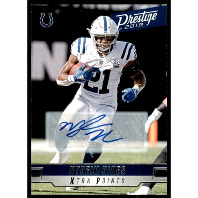 2019 Prestige Xtra Points Signatures #48 Nyheim Hines