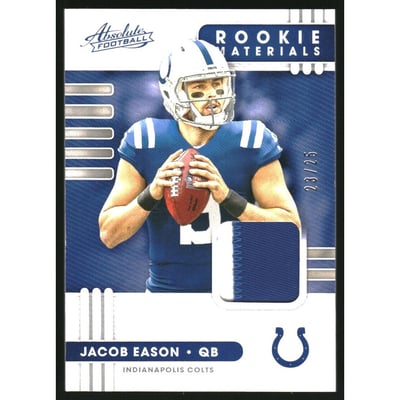 2020 Absolute Absolute Rookie Materials Prime #12 Jacob Eason