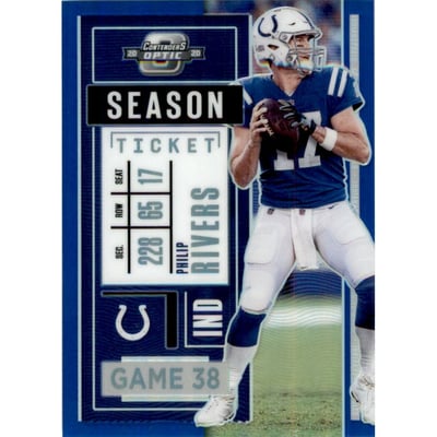 2020 Panini Contenders Optic Blue #25 Philip Rivers