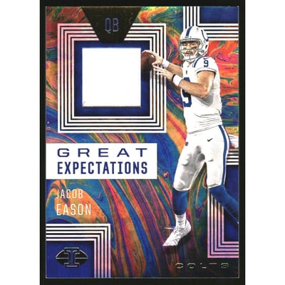 2020 Panini Illusions Great Expectations Relics #5 Jacob Eason