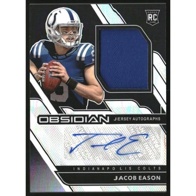 2020 Panini Obsidian Rookie Jersey Autographs #236 Jacob Eason/150