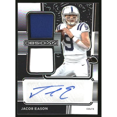2020 Panini Obsidian Rookie Jersey Ink #36 Jacob Eason/150