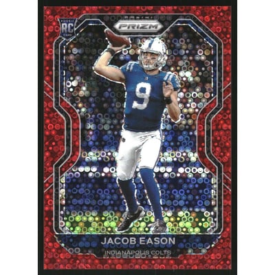 2020 Panini Prizm Prizms No Huddle Red #331 Jacob Eason