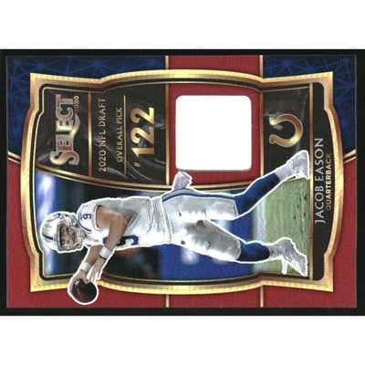 2020 Select Draft Selections Memorabilia Prizm Red #24 Jacob Eason