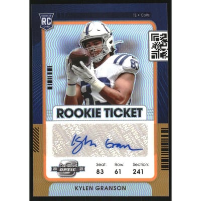 2021 Panini Contenders Optic Orange #178 Kylen Granson AU