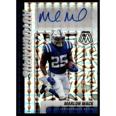2021 Panini Mosaic Autographs Mosaic #41 Marlon Mack