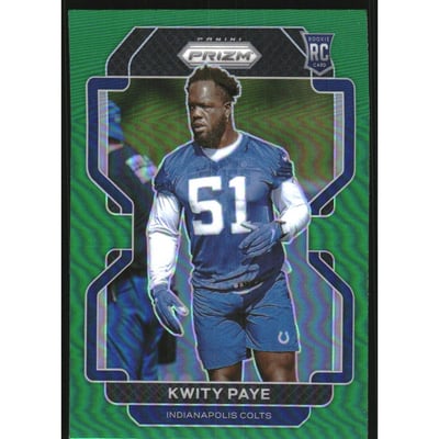 2021 Panini Prizm Prizms Green #378 Kwity Paye