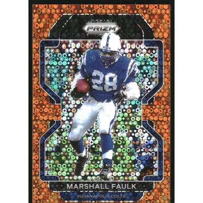 2021 Panini Prizm Prizms Orange Disco #31 Marshall Faulk