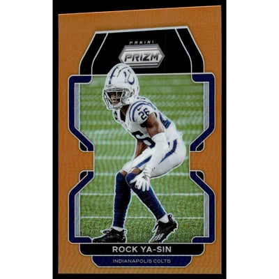 2021 Panini Prizm Prizms Orange #28 Rock Ya-Sin
