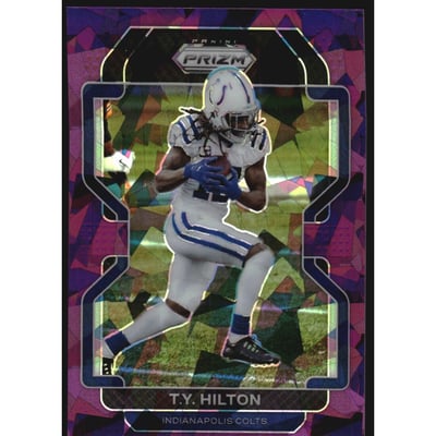2021 Panini Prizm Prizms Purple Ice #21 T.Y. Hilton