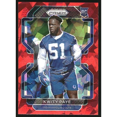 2021 Panini Prizm Prizms Red Ice #378 Kwity Paye