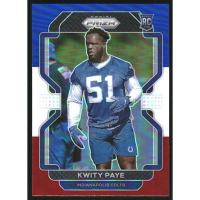 2021 Panini Prizm Prizms Red White and Blue #378 Kwity Paye
