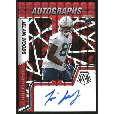 2022 Panini Mosaic Rookie Autographs Mosaic Red #58 Jelani Woods