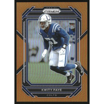 2022 Panini Prizm Prizms Orange #127 Kwity Paye
