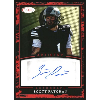 2022 SAGE Artistry Autographs Red #ASP Scott Patchan