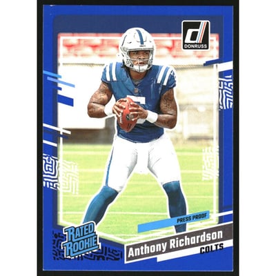 2023 Donruss Press Proof Blue #343 Anthony Richardson RR