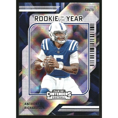 2023 Panini Contenders Rookie of the Year Contenders Silver #2 Anthony Richardson