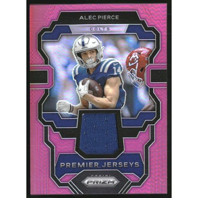 2023 Panini Prizm Premier Jerseys Pink #27 Alec Pierce