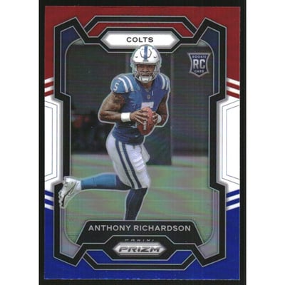 2023 Panini Prizm Prizms Red White and Blue #343 Anthony Richardson