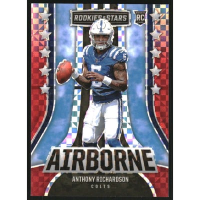 2023 Rookies and Stars Airborne Red Plaid #14 Anthony Richardson