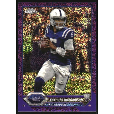 2023 Topps Composite Chrome Purple Speckle Refractors #3 Anthony Richardson