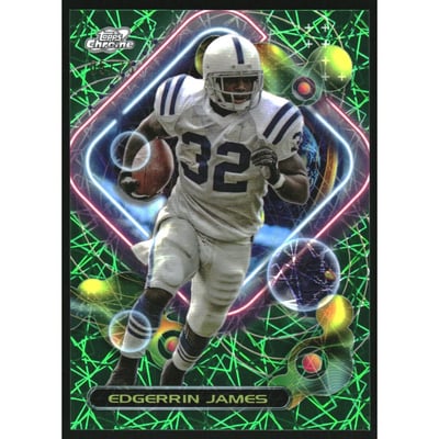 2023 Topps Composite Cosmic Green Space Dust Refractors #272 Edgerrin James
