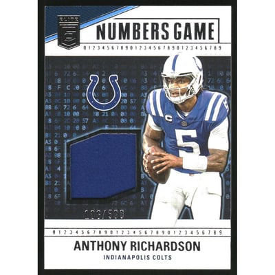 2024 Elite Numbers Game Jerseys #10 Anthony Richardson