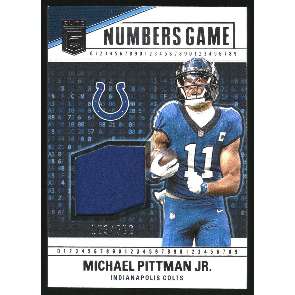 2024 Elite Numbers Game Jerseys #22 Michael Pittman Jr.