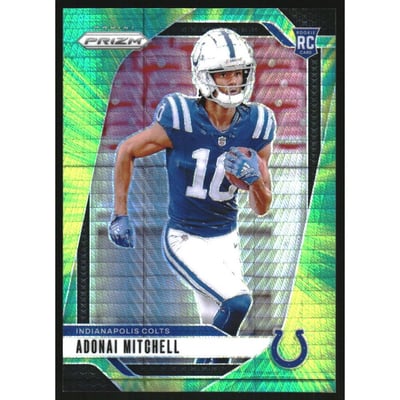 2024 Panini Prizm Prizms Hyper #303 Adonai Mitchell