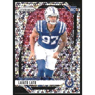 2024 Panini Prizm Prizms No Huddle #366 Laiatu Latu