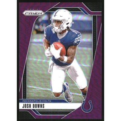 2024 Panini Prizm Prizms Purple #122 Josh Downs