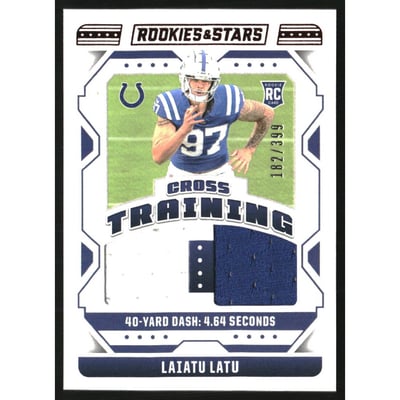 2024 Rookies and Stars Cross Training Materials #24 Laiatu Latu