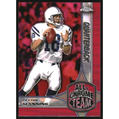 2024 Topps Chrome All Chrome Team Pink Refractors #ACT1 Peyton Manning