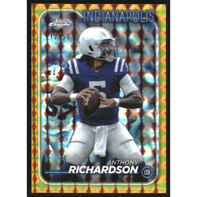 2024 Topps Chrome Gold Geometric Refractors #85 Anthony Richardson