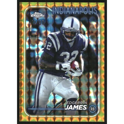 2024 Topps Chrome Gold Geometric Refractors #87 Edgerrin James