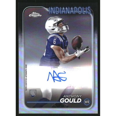 2024 Topps Chrome Rookie Autographs Refractors #RAAGO Anthony Gould