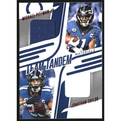 2025 Absolute Team Tandem Materials #19 Michael Pittman Jr./Jonathan Taylor