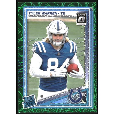 2025 Donruss Optic Green Velocity #234 Tyler Warren RR