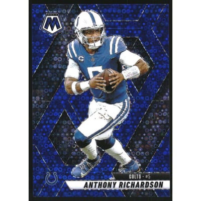 2025 Panini Mosaic Mosaic No Huddle Blue #107 Anthony Richardson