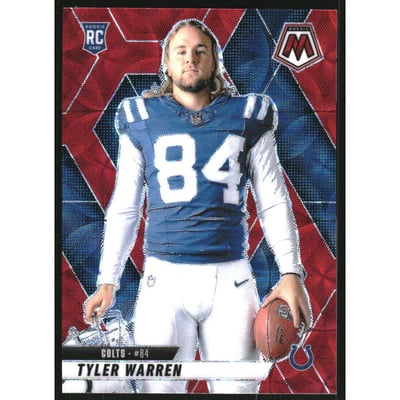 2025 Panini Mosaic Red Scope #281 Tyler Warren VAR