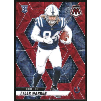 2025 Panini Mosaic Red Scope #354 Tyler Warren