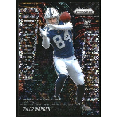 2025 Panini Prizm Fireworks Prizms No Huddle #12 Tyler Warren