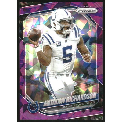 2025 Panini Prizm Prizms Purple Ice #193 Anthony Richardson